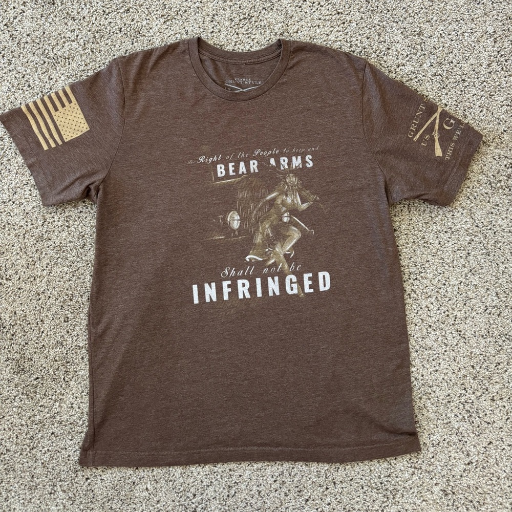 Grunt Style T-Shirt. Like New Condition!  Wore only once. Color is brown. XL.